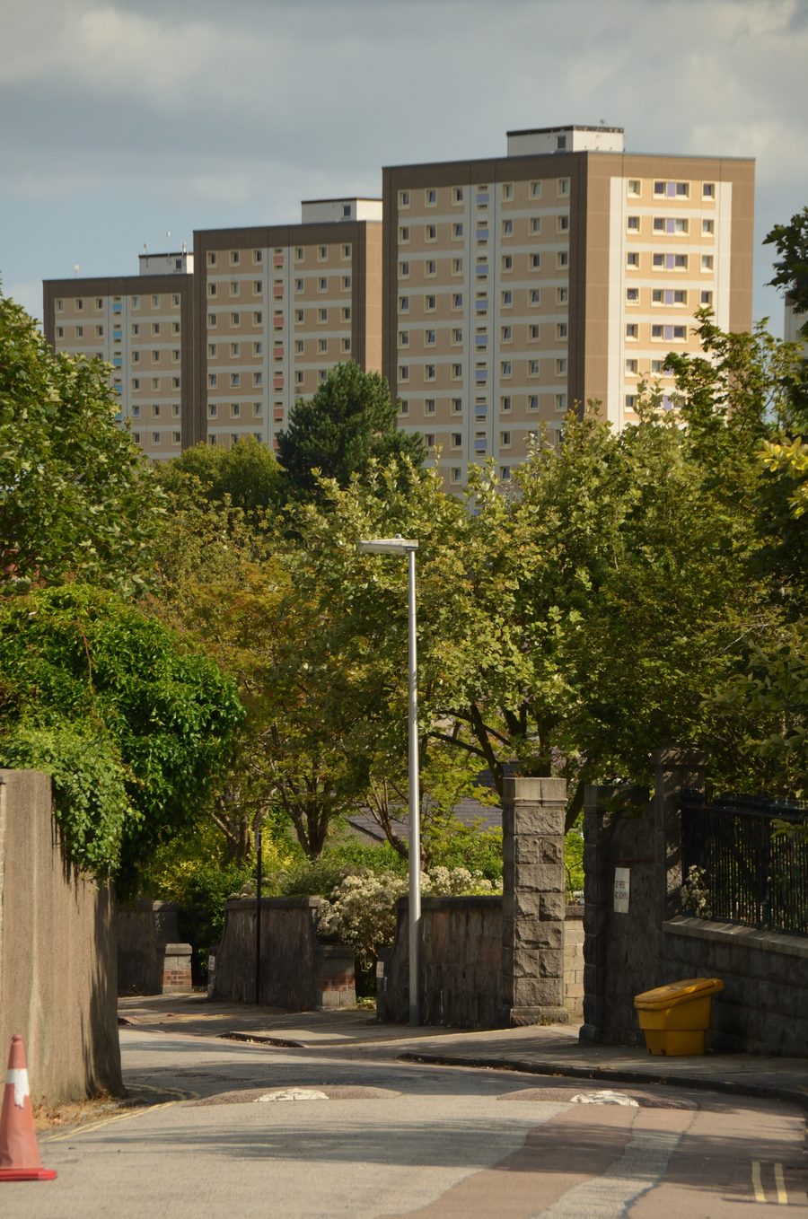 Old Aberdeen and New Aberdeen in Scotland