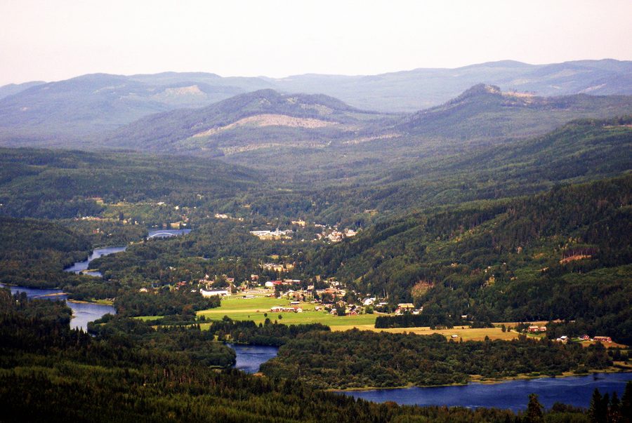 View over Sysslebäck from Branäsberget
