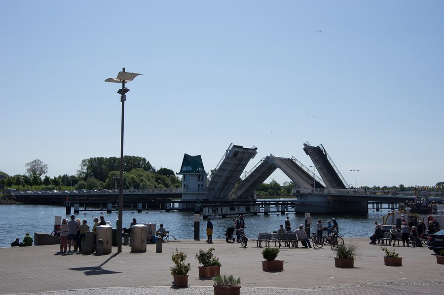 Schlei bridge in Kappeln over the Schlei