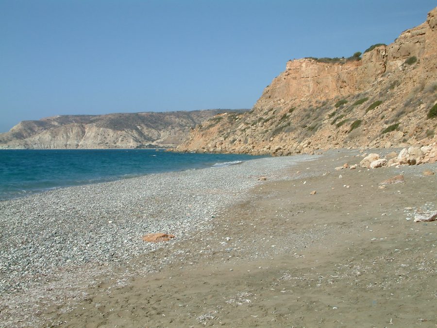 Beach with a view of Pissouri Bay