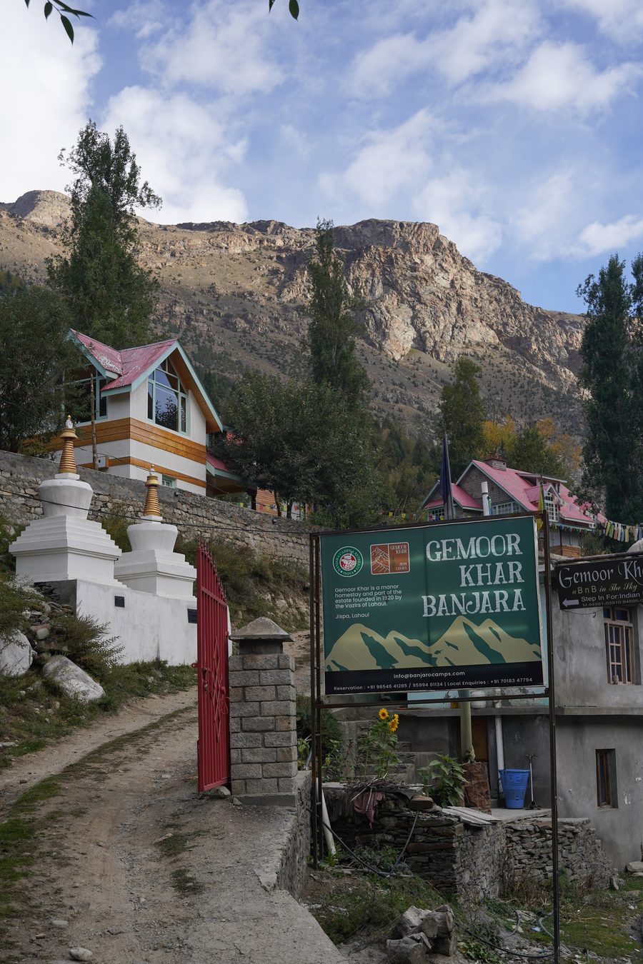 Mountain village in the Himalayas