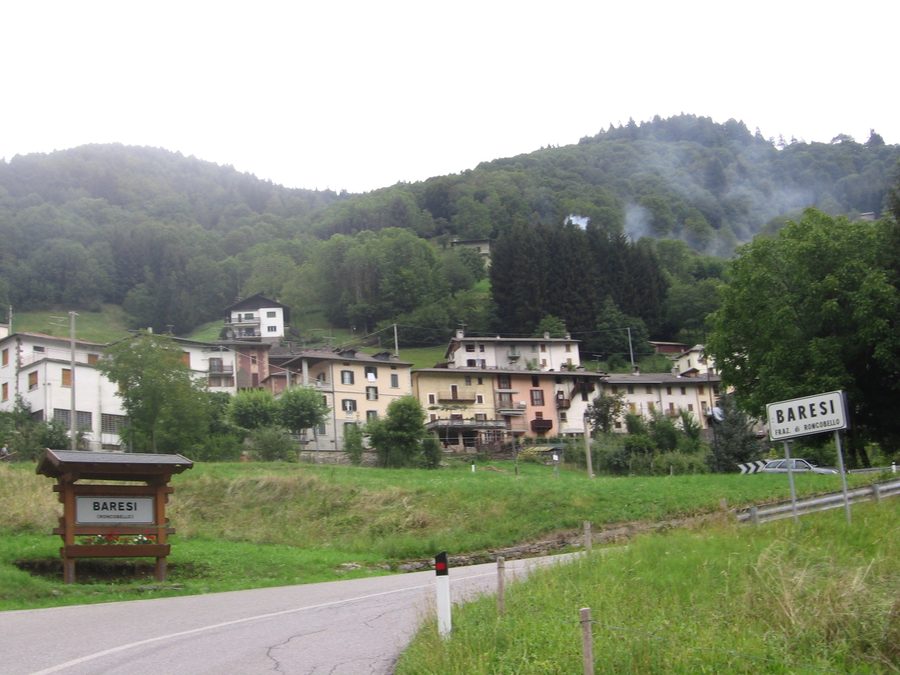 View of Baresi, a hamlet of the municipality of Roncobello