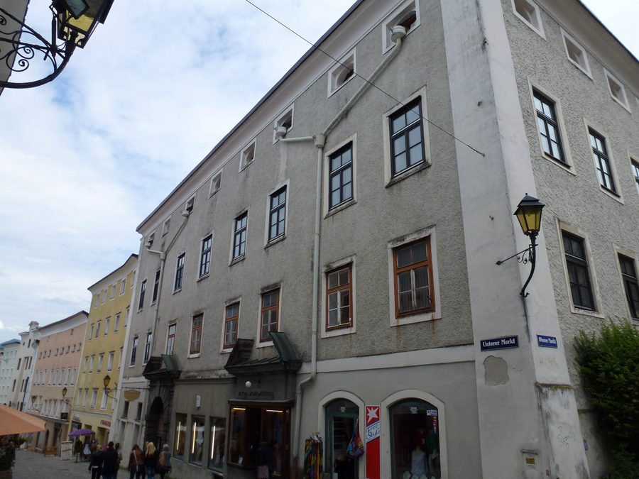 Historic building at the Lower Market in Hallein