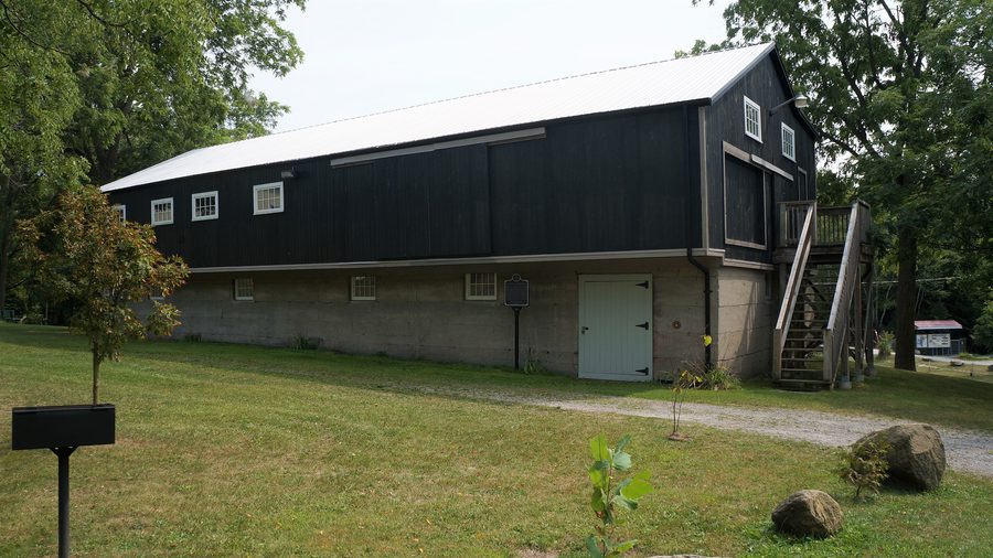 Historic sawmill in Quance Park in Delhi, Ontario