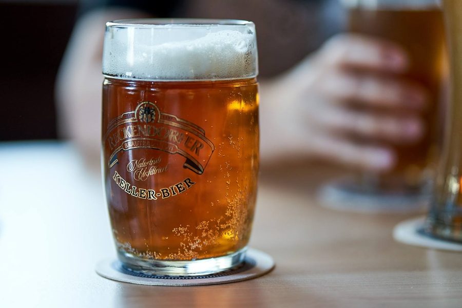 Keller beer from the Schlossbrauerei Reckendorf in Upper Franconia