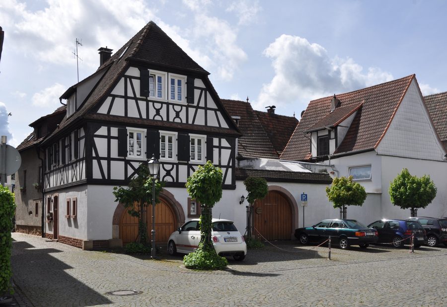 Historic half-timbered house in Bad Bergzabern