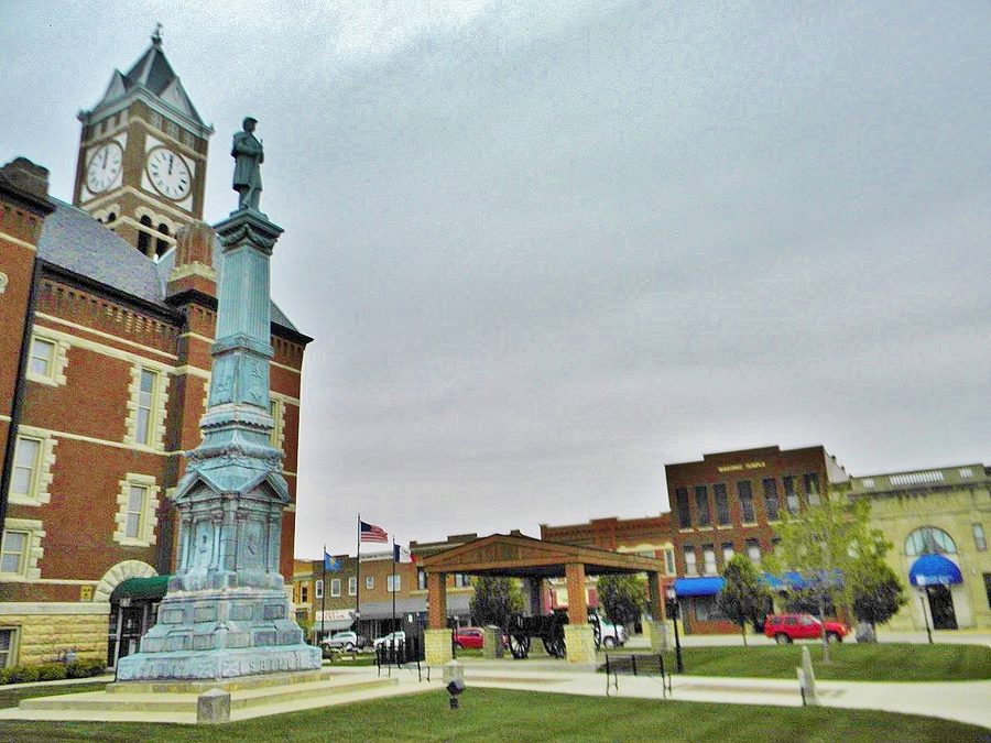 Historic district in downtown Eldora, Iowa