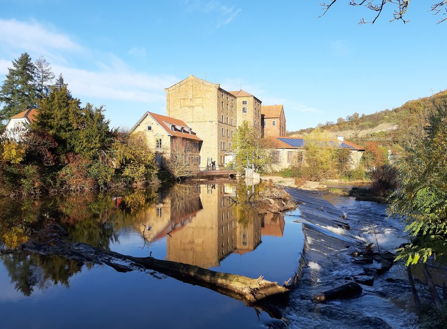 Weir and Bann Mill in Odernheim am Glan