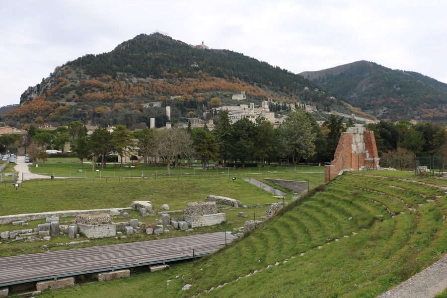 Gubbio view from the archaeological area