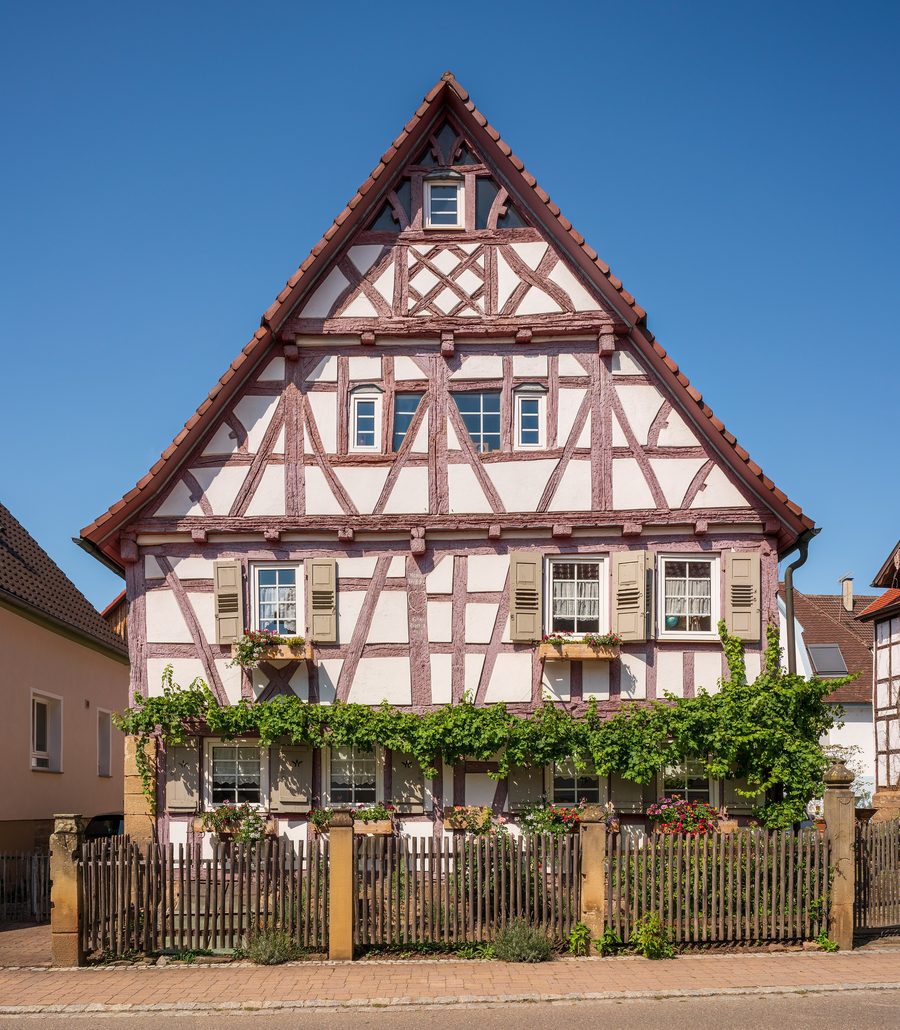 Half-timbered house Haus Bartenbach on Hauptstraße 20 in Auenstein
