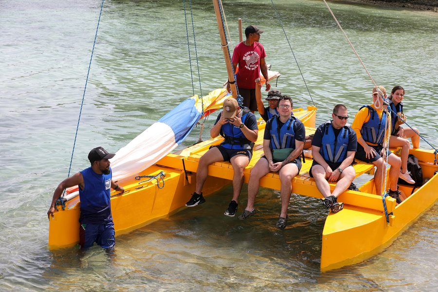Traditional canoes in the Marshall Islands