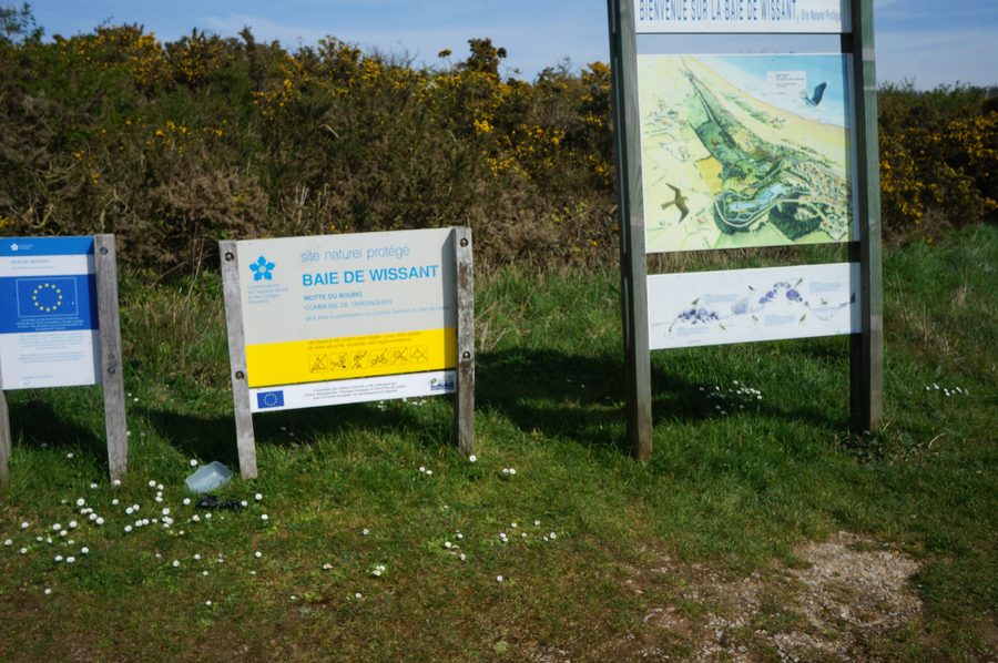 Protected natural site of the Motte du Bourg in the Caps et Marais d’Opale Regional Natural Park, in Tardinghen