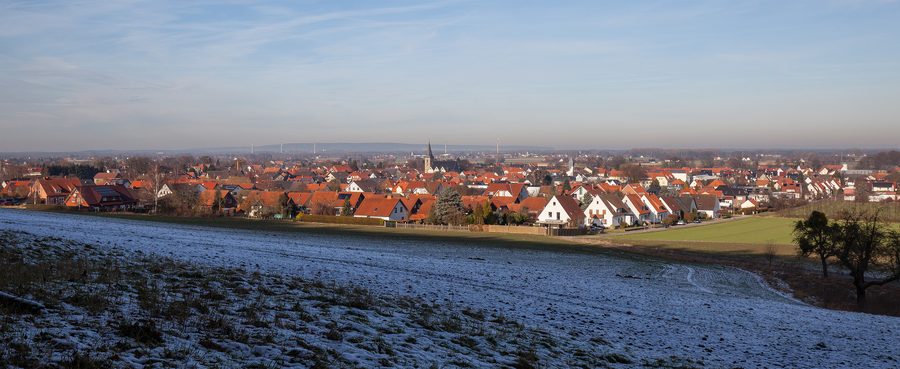View of the town of Preußisch Oldendorf from the southwest