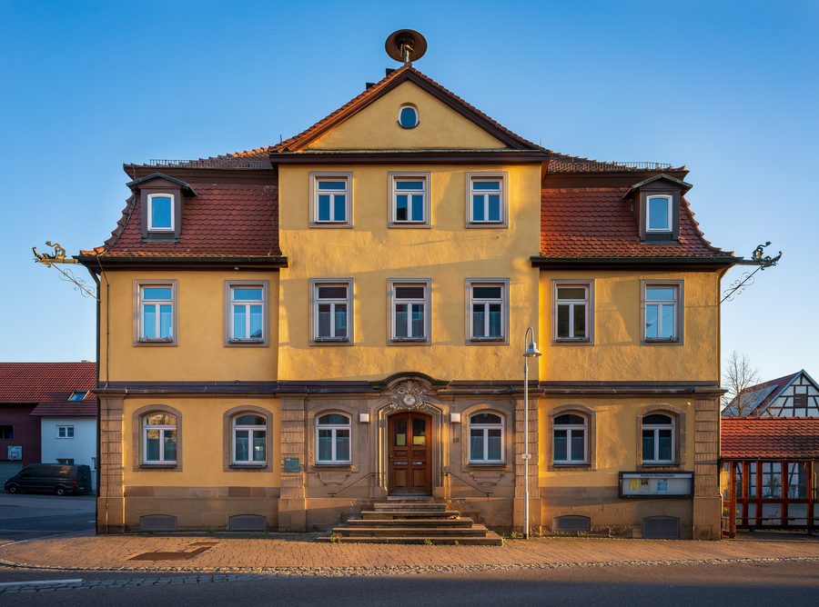 Former town hall, the Kepplersche Haus, on Hauptstraße 15 in Auenstein